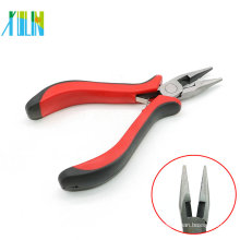 ZYT0004 Mini Flat Nose Pliers With Red Handle For Pendants Necklace Jewelry Making